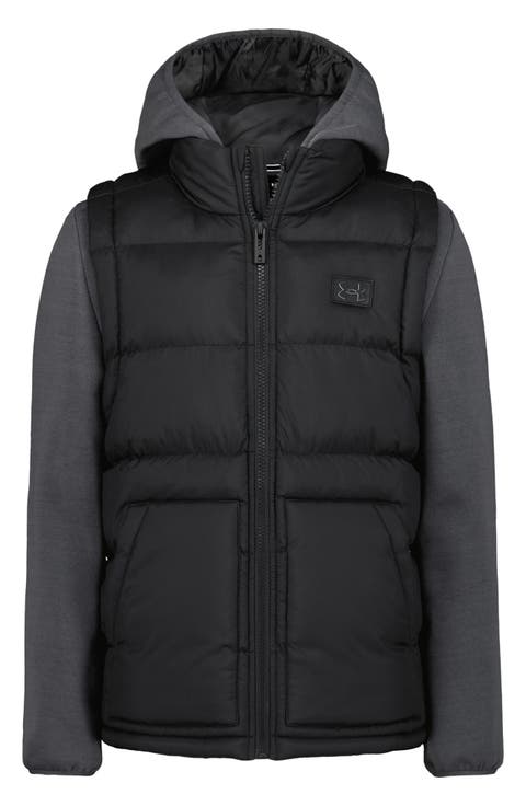 Kids' Water Repellent Mixed Media Jacket