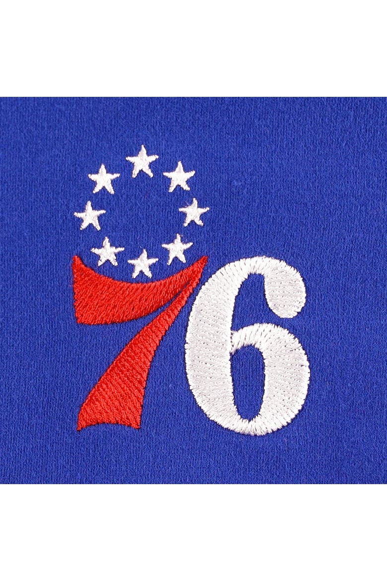 Unisex FISLL Royal Philadelphia 76ers Multi-Language Pullover Hoodie, Alternate, color, Royal