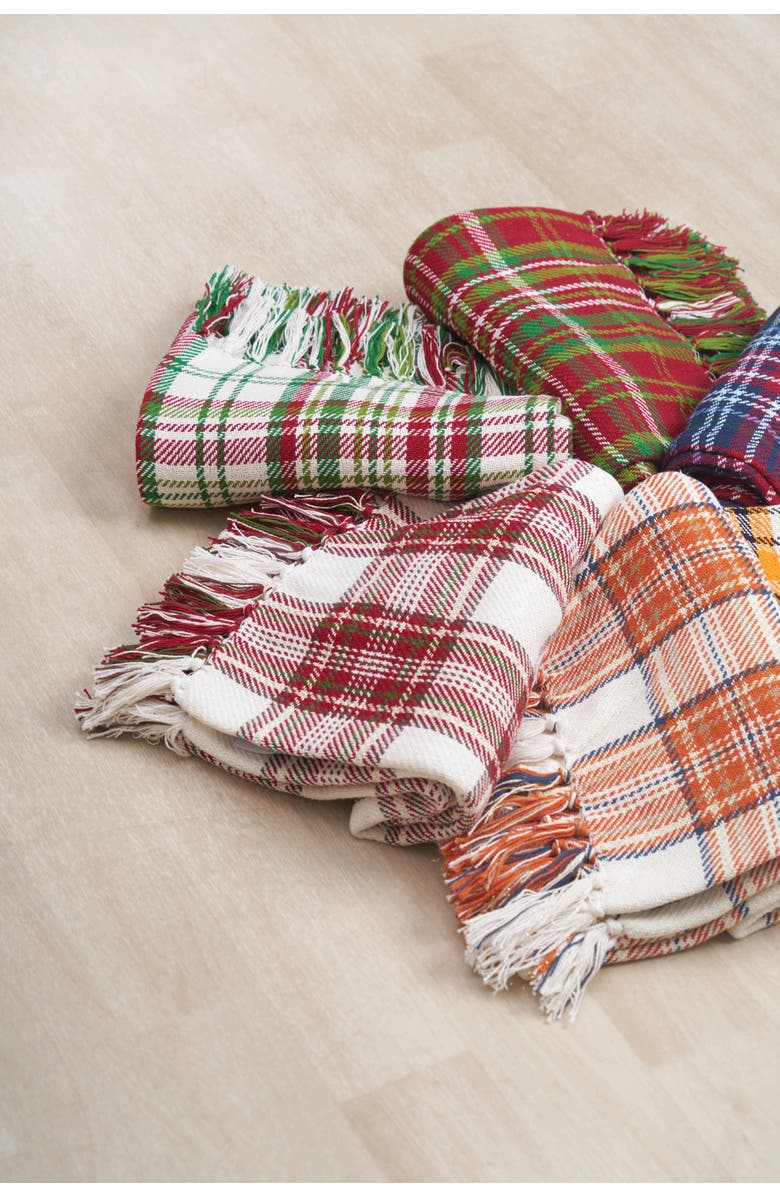 C&F Home Fall Plaid Throws, Alternate, color, Black