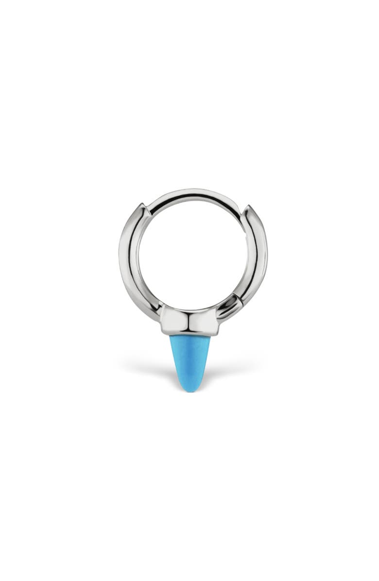 MARIA TASH Turquoise Spike Single Clicker, Alternate, color, 14K White Gold