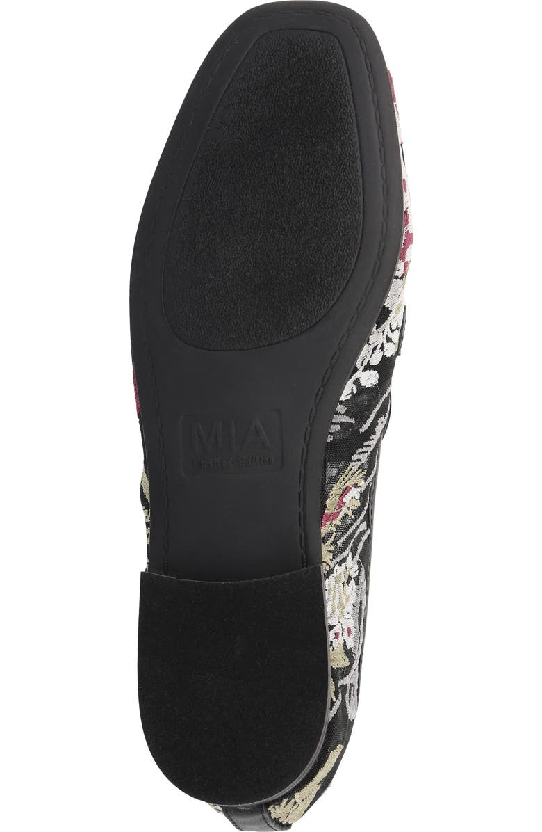 MIA Blossum Bit Loafer, Alternate, color, Clear/ Black