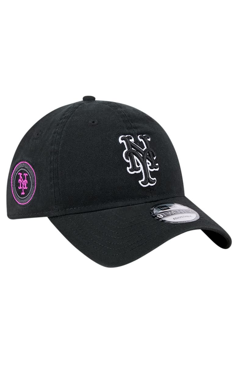New Era Men's New Era Black New York Mets City Connect 9TWENTY Adjustable Hat, Main, color, 