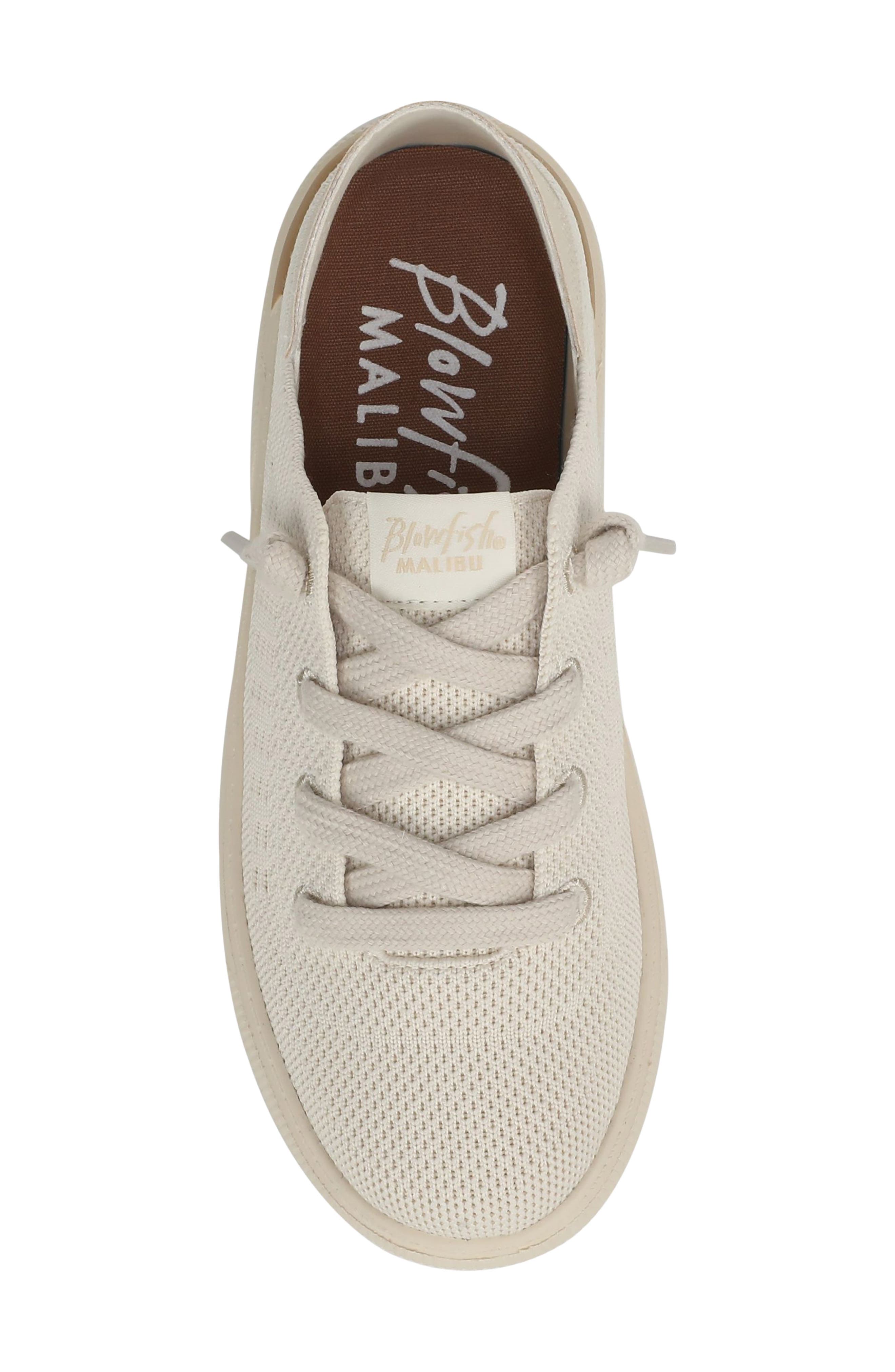 Overboard Sneaker, Alternate, color, CREAM KNIT FABRIC