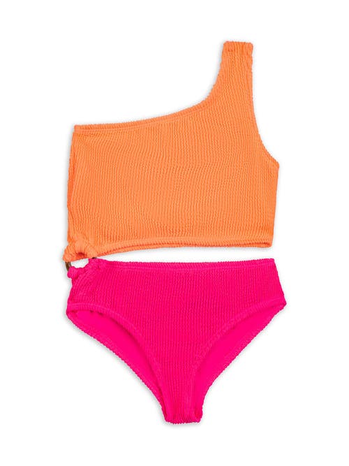 LIMEAPPLE LIMEAPPLE CRINKLE CUTOUT ONE PIECE SWIMSUIT
