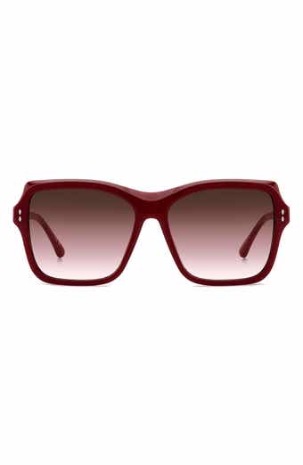 58mm Gradient Square Sunglasses