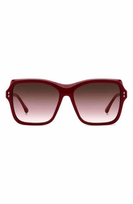58mm Gradient Square Sunglasses