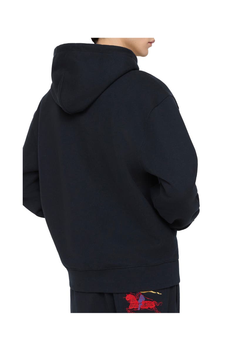 Burberry Knight Cotton Hoodie, Alternate, color, Navy