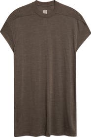 Rick Owens Jumbo Wool & Silk T-Shirt