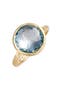 selected Yellow Gold/ Blue Topaz