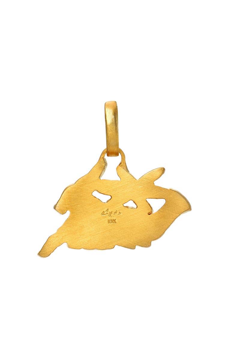 Darius Dendera Zodiac Diamond Charm, Alternate, color, Yellow Gold/ Capricorn