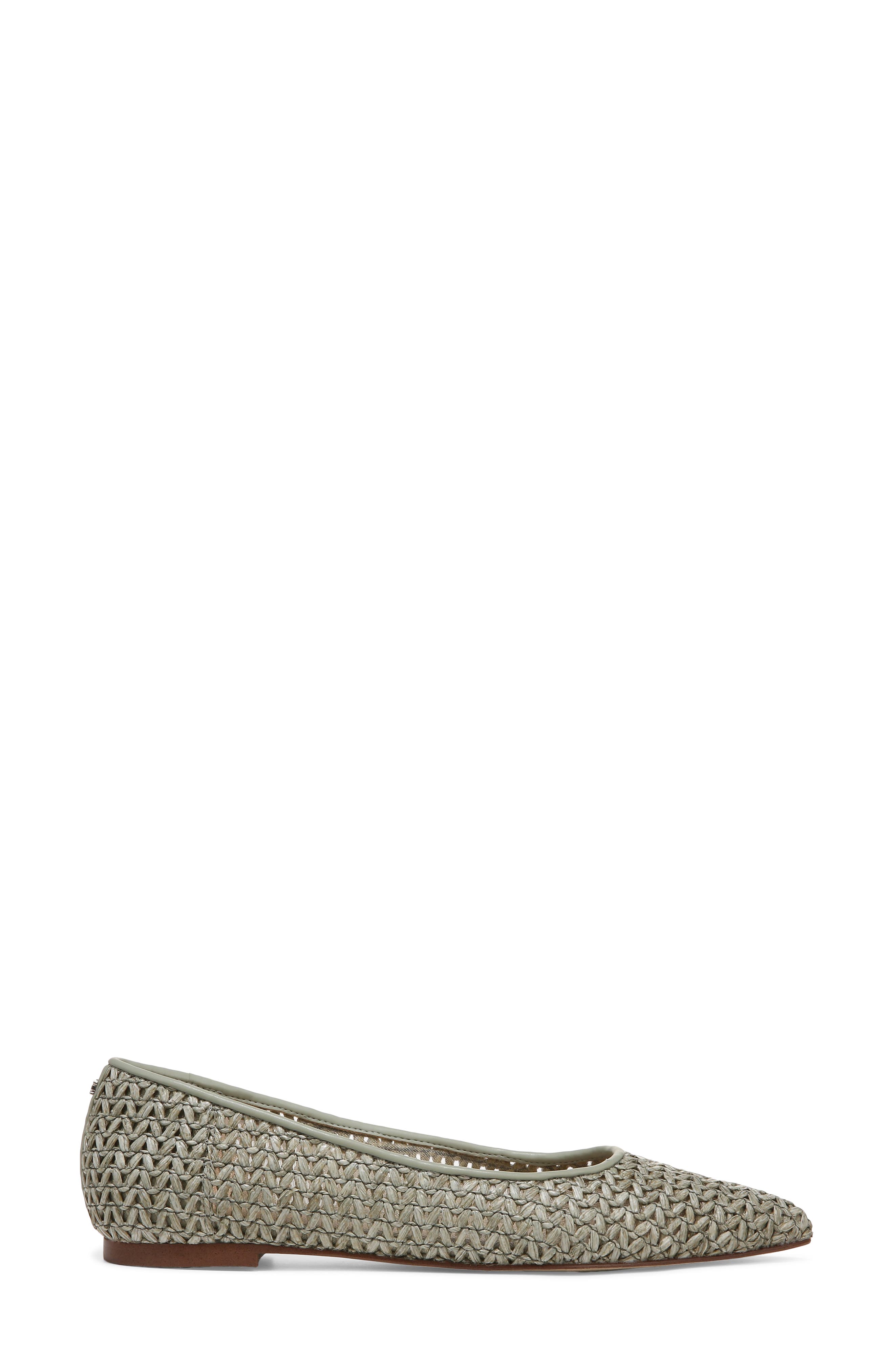 Wanda Pointed Toe Flat - Wide Width Available, Alternate, color, DARK DUSTY SAGE