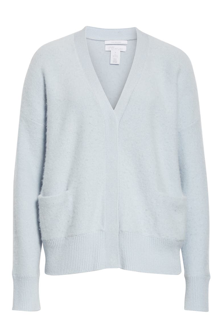Cashmere Cardigan, Alternate, color, BLUE SKYWAY