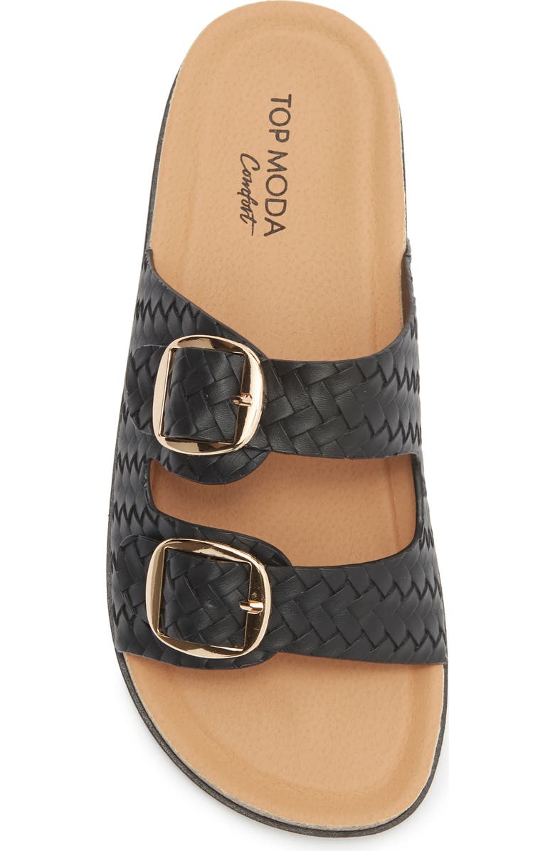 TOP MODA Luca Slide Sandal, Alternate, color, Black