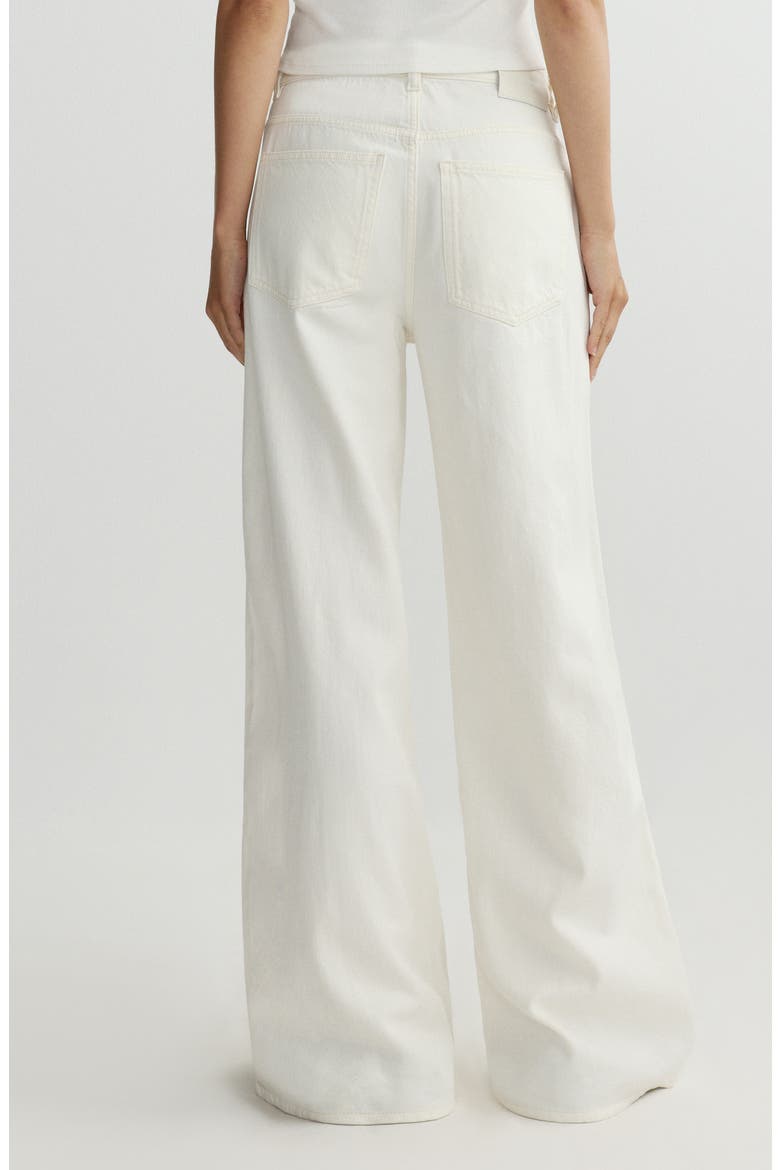 Alex Low Rise Baggy Wide Leg Jeans, Alternate, color, EGGSHELL AURA