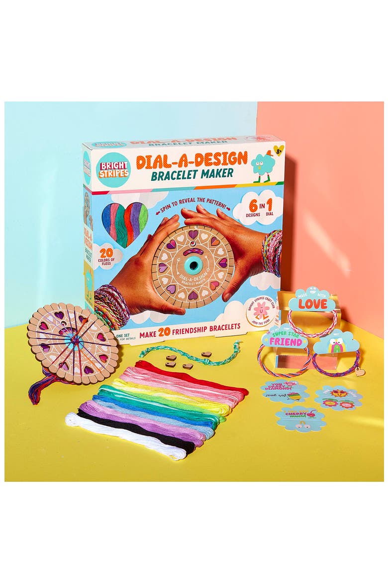 Dial-a-Design Friendship Bracelet Maker, Alternate, color, MULTI