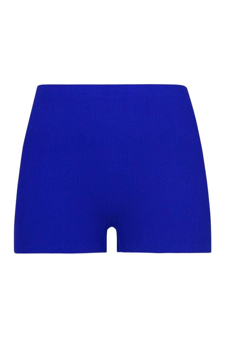 Ayden Boyshort Bottoms, Alternate, color, Vivid Blue Rib