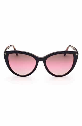 TOM FORD Isabella-02 56mm Gradient Cat Eye Sunglasses