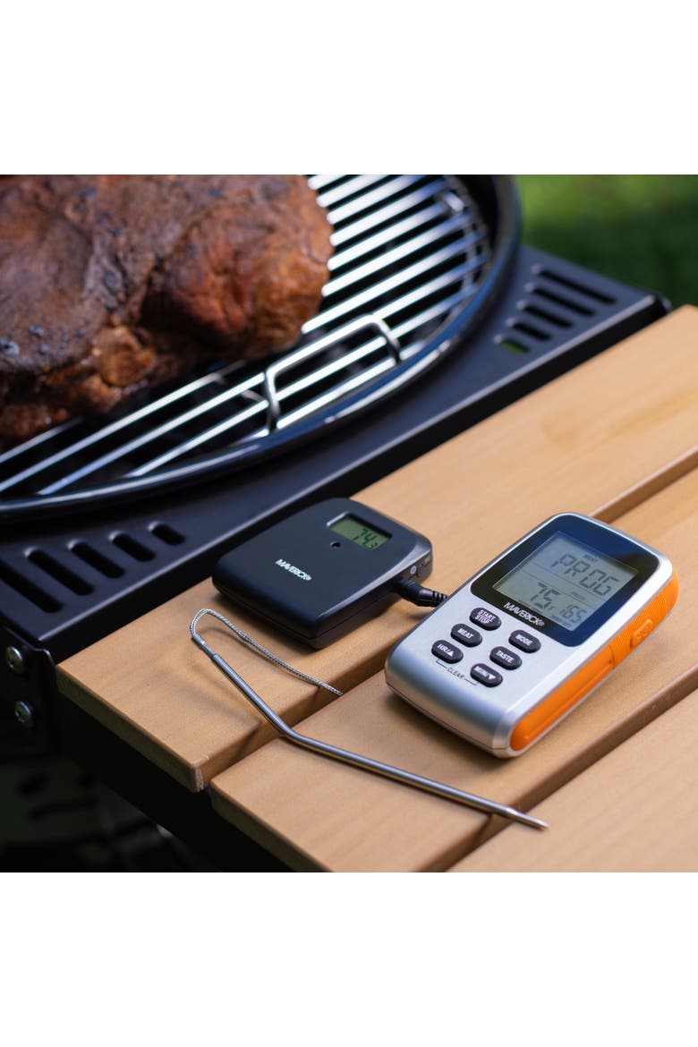 Wireless Remote Cooking Thermometer, Alternate, color, Silver/Black/Orange