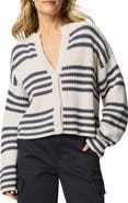 Splendid Alexandra Stripe Cotton Blend Cardigan