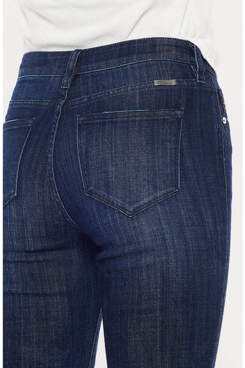 Celestine Mid Rise Flare Jeans, Alternate, color, Super Dark Wash