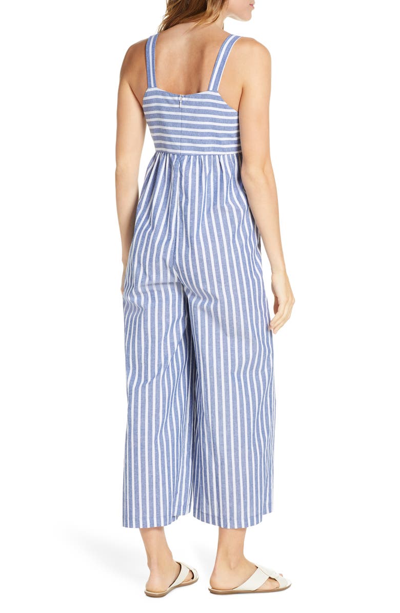 1901 Striped Wide Leg Jumpsuit, Alternate, color,
