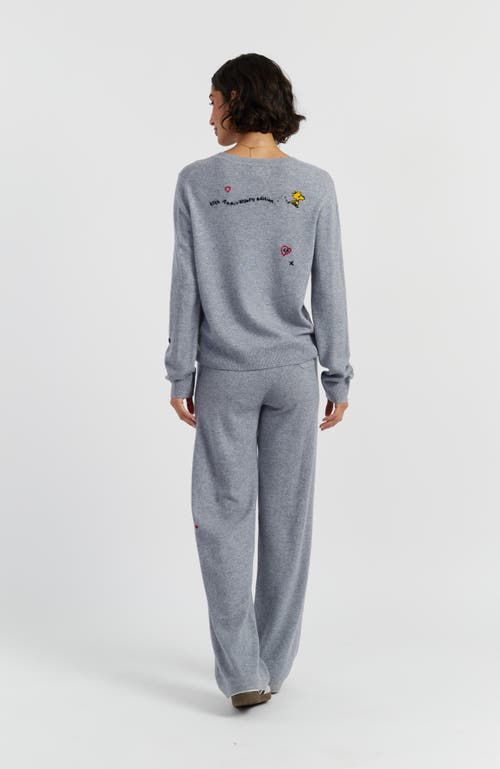 Chinti & Parker Wool Cashmere Peanuts Original Sweater In Gray