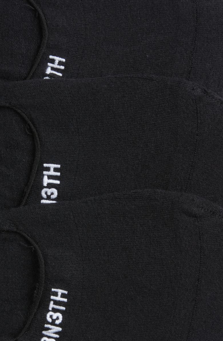 BN3TH 3-Pack Classic No-Show Socks, Alternate, color, Black