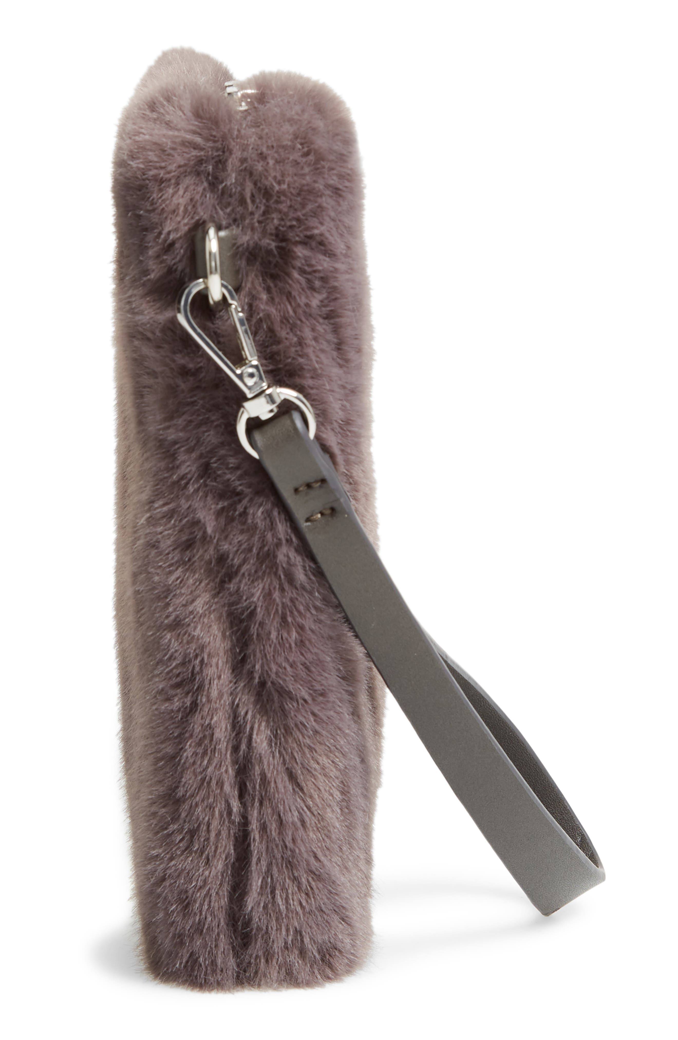 Chelsea28 Astley Faux Fur Convertible Clutch, Alternate, color, 