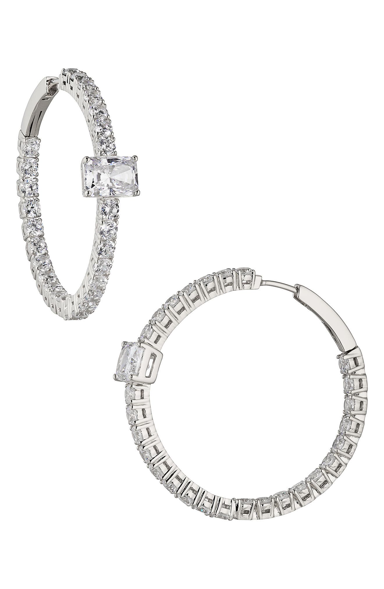 Invitation Only Cubic Zirconia Hoop Earrings