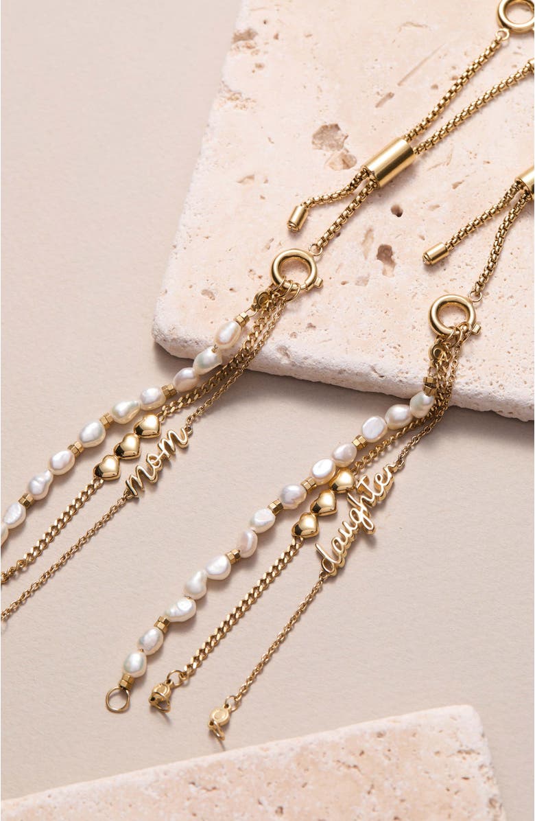 Alex and Ani Daughter 'Home Is Where The Heart Is' Stranded Bracelet, Alternate, color, White