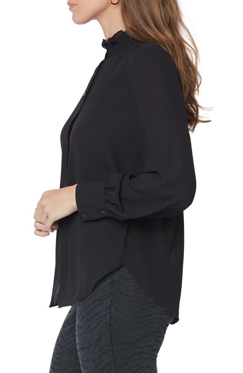 NYDJ Ruffle Neck Blouse, Alternate, color,