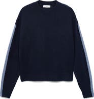 MANGO TEEN Stripe Intarsia Knit Sweater