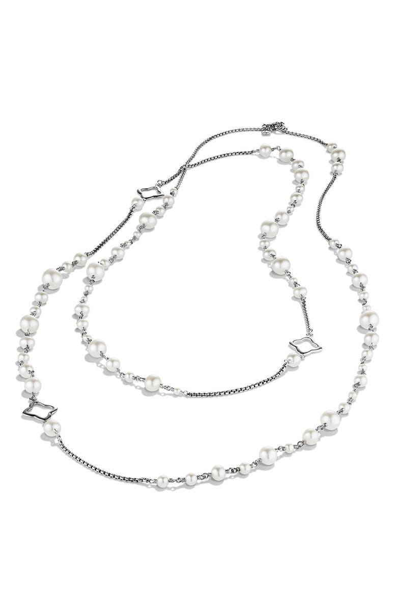 David Yurman Bijoux Chain Necklace with Pearls, Alternate, color,