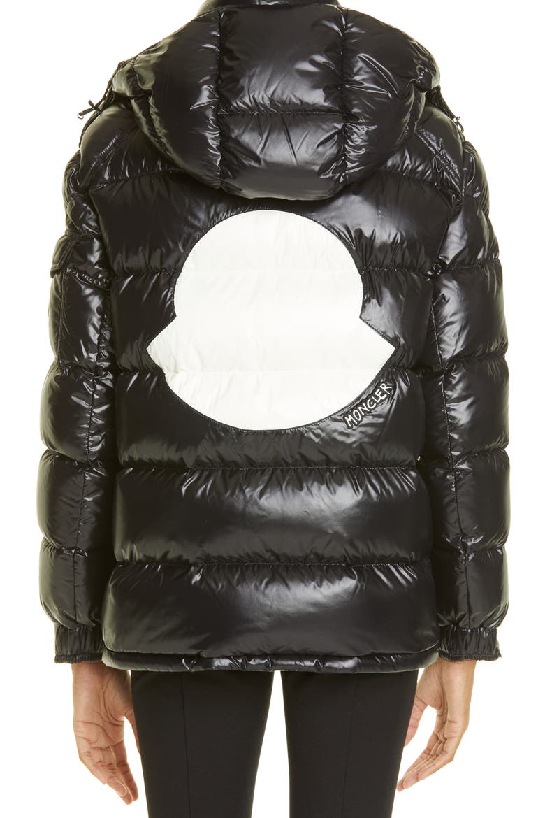 Fustet Hooded Down Puffer Jacket, Alternate, color, BLACK