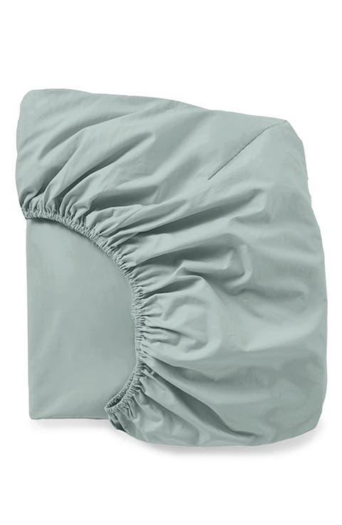 Refined Organic Cotton Percale Fitted Sheet
