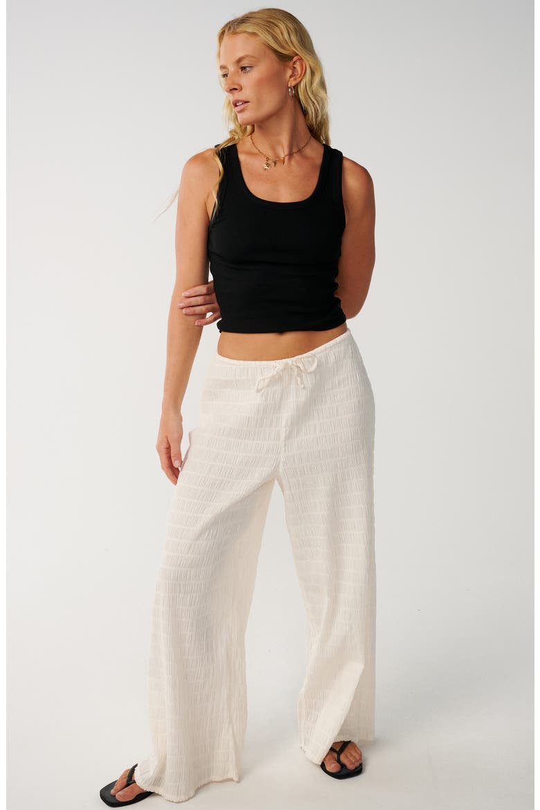 Islands Texture Cover-Up Pants, Alternate, color, BONE
