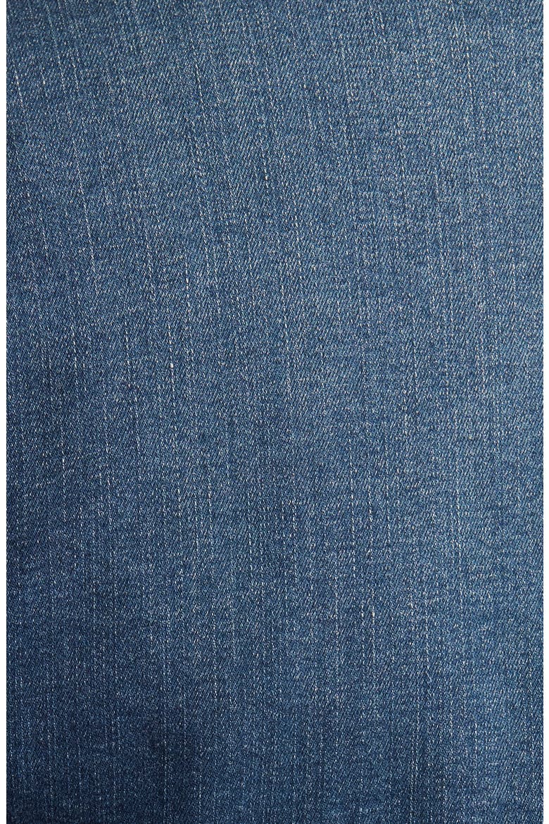 Peplum Denim Jacket, Alternate, color, BLUE