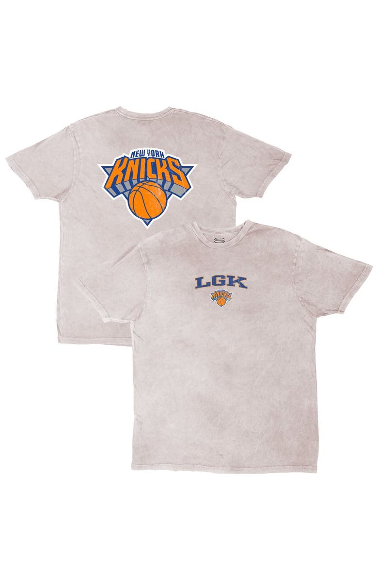 Stadium Essentials Unisex Stadium Essentials  Gray New York Knicks Oversized LGK Vintage T-Shirt, Main, color, Gray