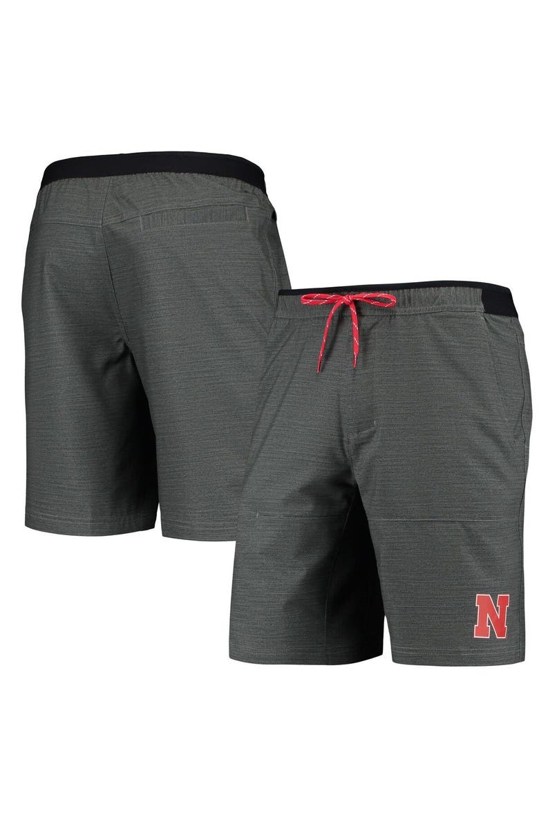 Columbia Men's Columbia Gray Nebraska Huskers Twisted Creek Omni-Shield Shorts, Main, color, Gray