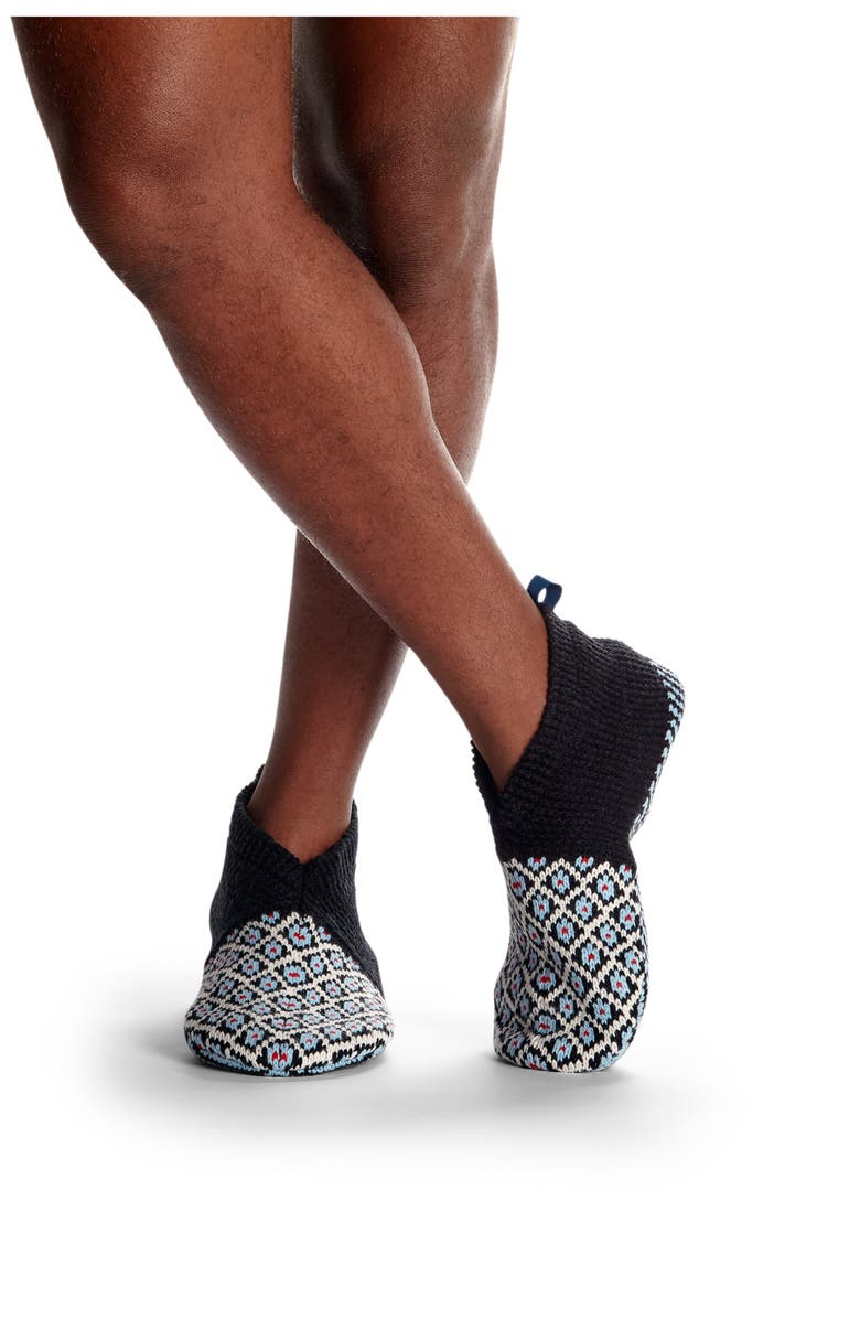 Bombas Snowed In Fair Isle Gripper Slippers, Alternate, color,