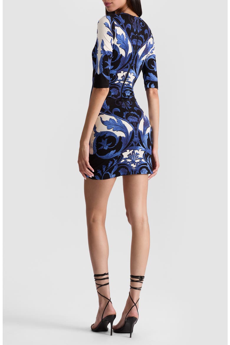 Delora Tapestry Print Knit Minidress, Alternate, color, REGAL RETREAT