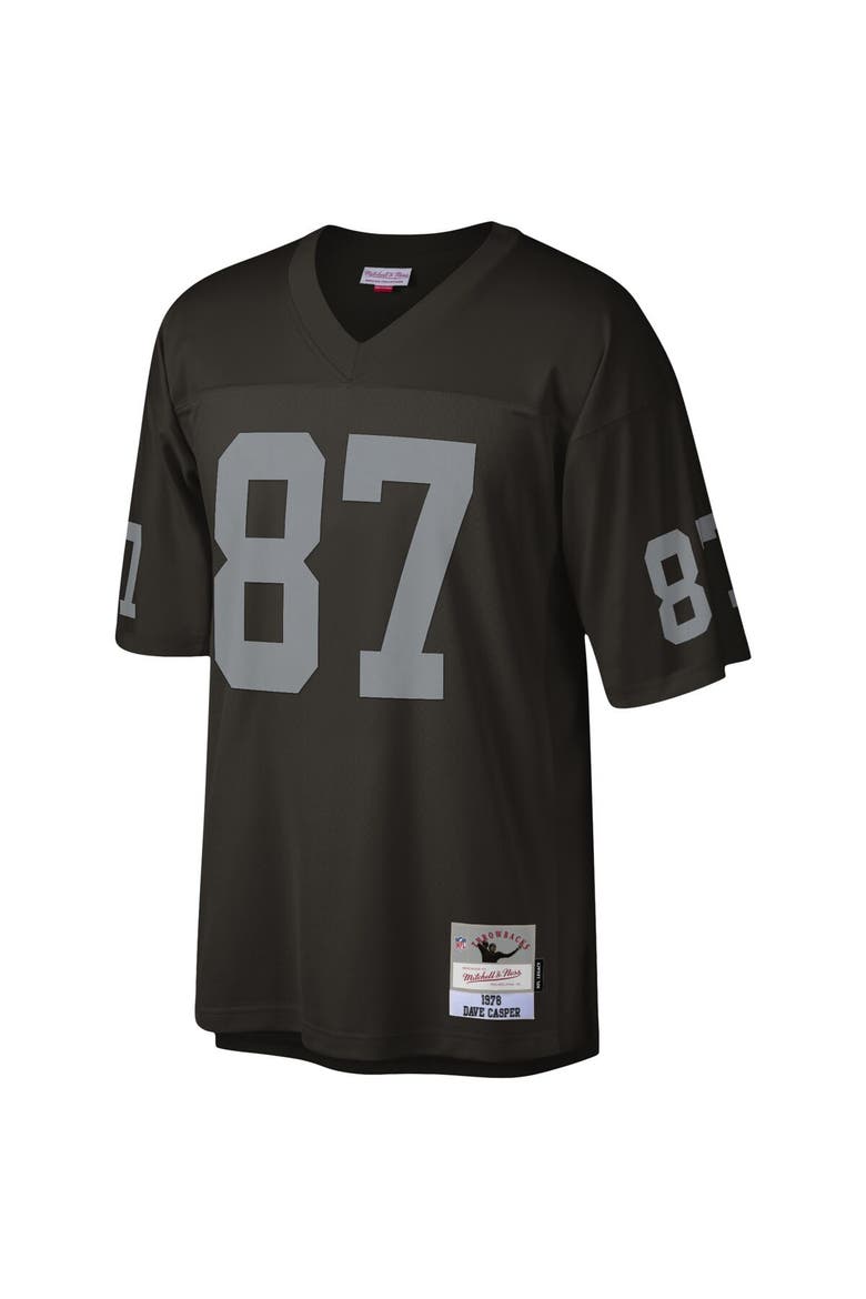 Men's Mitchell & Ness Dave Casper Black Las Vegas Raiders Legacy Replica Jersey, Alternate, color, Black