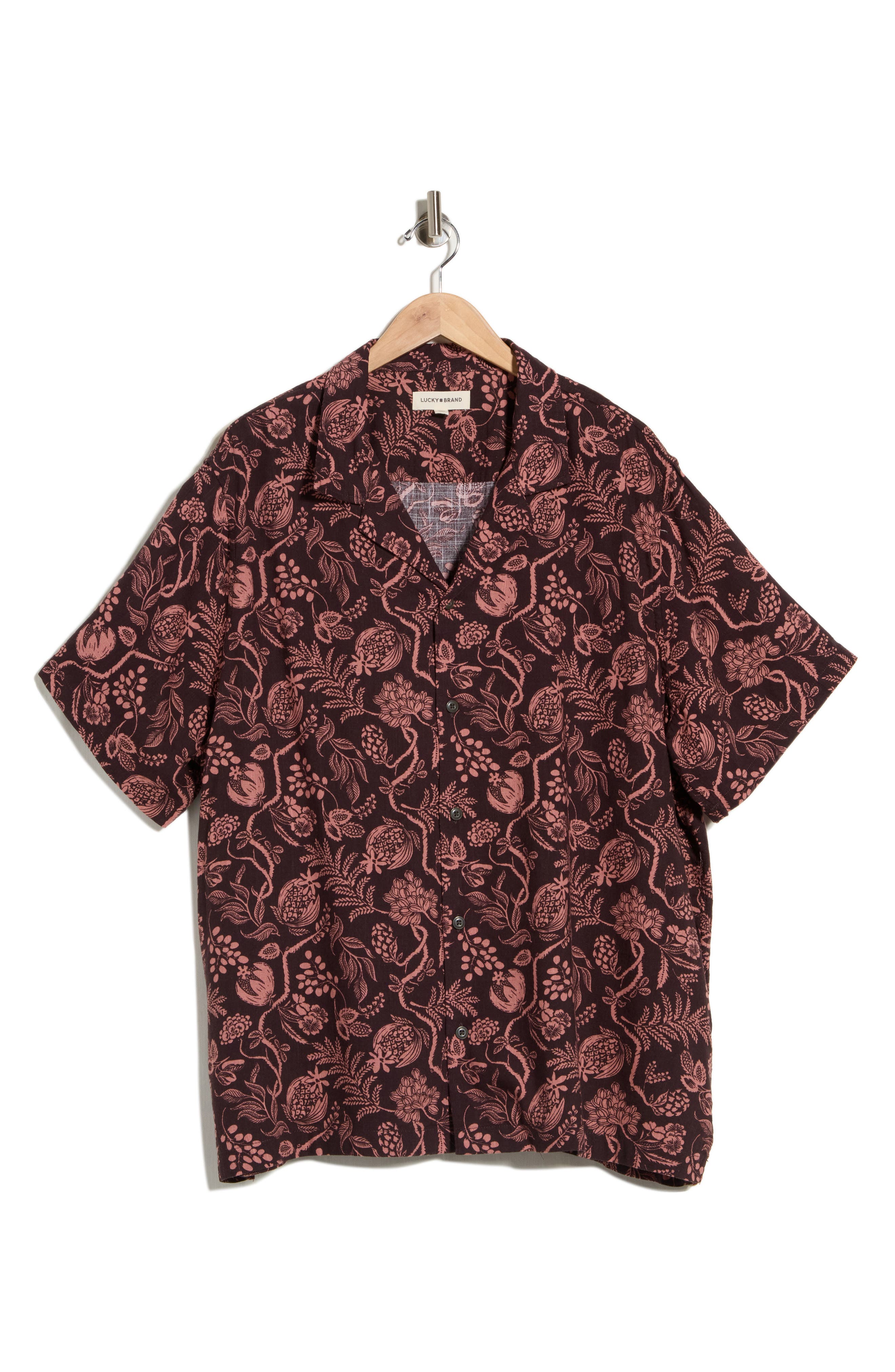 Floral Motif Camp Shirt