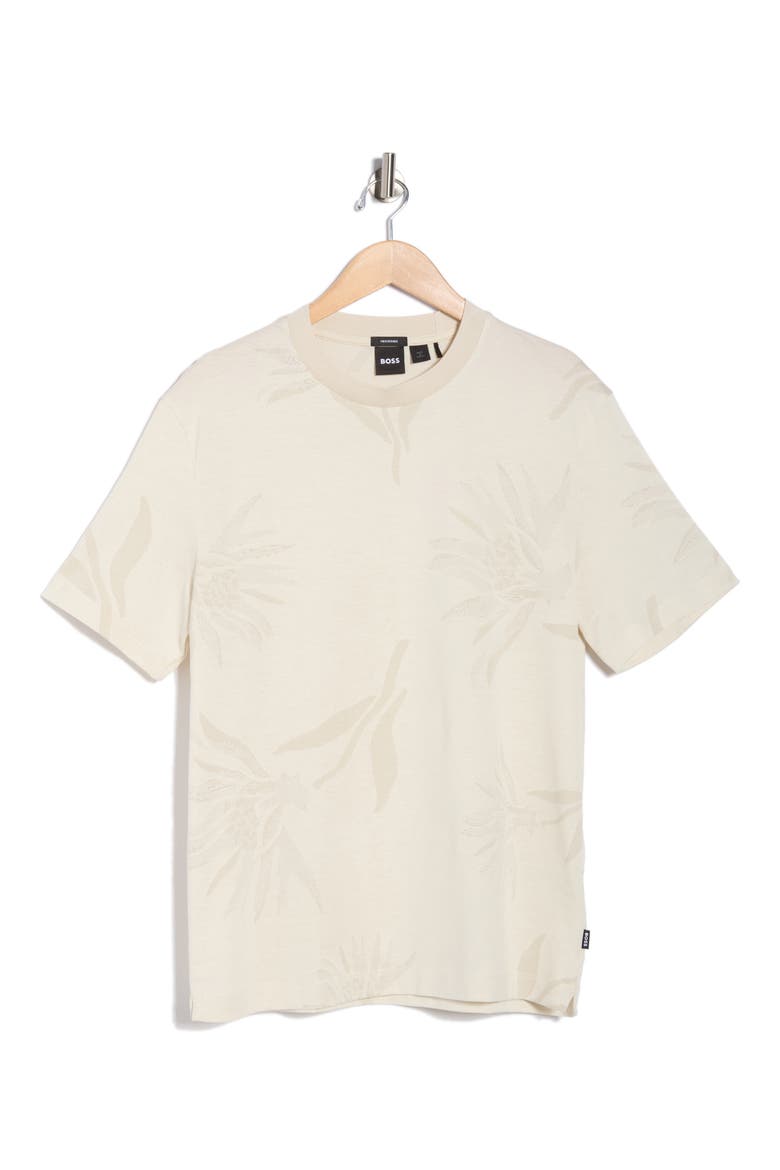 Taut Floral Cotton Knit Graphic T-Shirt, Alternate, color, OPEN WHITE