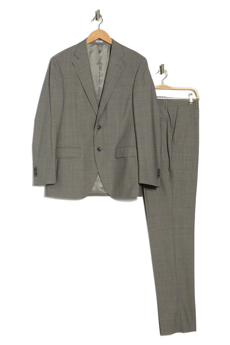 Flynn Classic Fit Wool Suit, Alternate, color, GREY