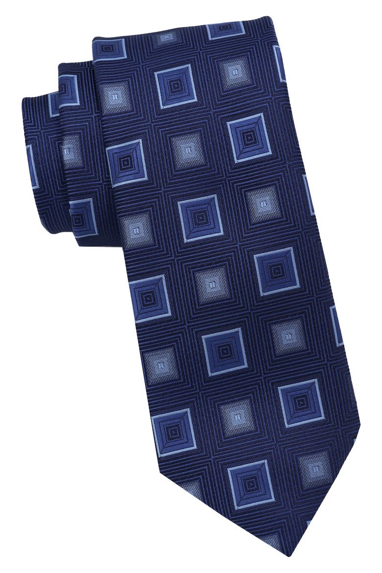 Abstract Diamond Tie, Main, color, NAVY/ BLUE