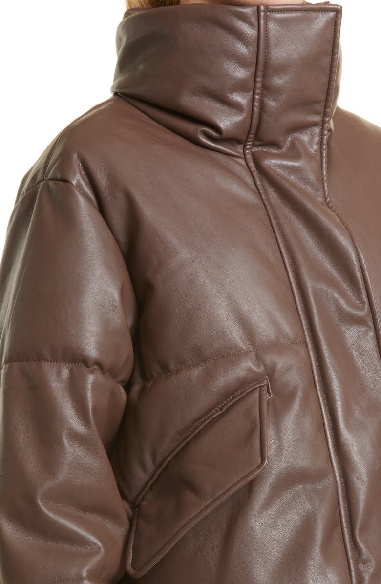 Pistola Donovan Swing Faux Leather Puffer Jacket, Alternate, color,