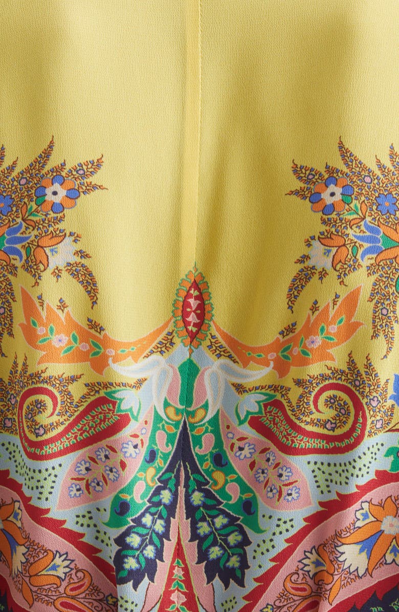 Etro Paisley Print Long Sleeve Dress, Alternate, color, Print On White Base