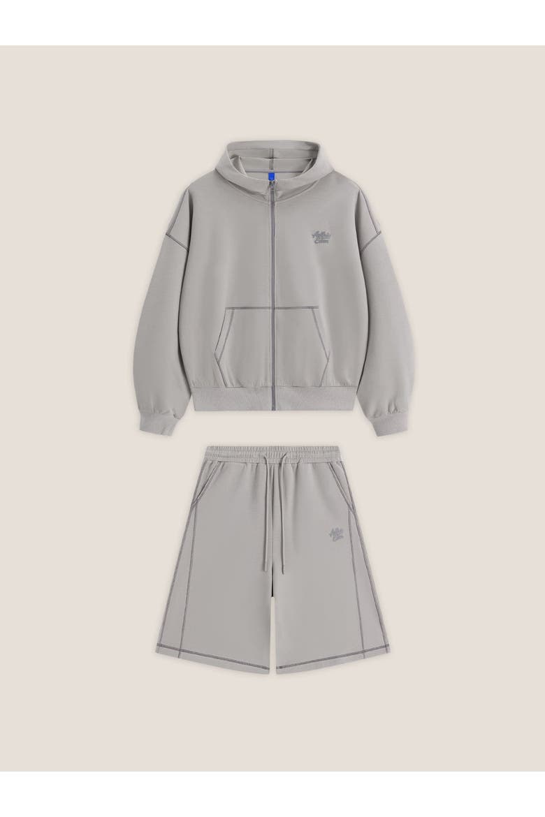Cloud Boxy Sweat Set, Alternate, color, Grey