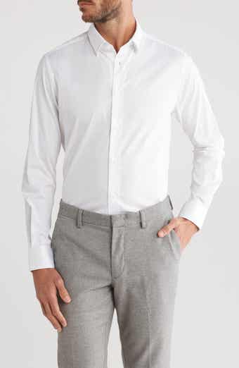Slim Fit Textured Dress Shirt